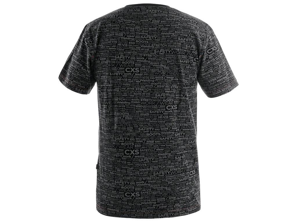 T-shirt DARREN: T-shirt with short sleeve, round neck. Red stitching on sleeve and bottom hem. Stabilizing neck tape in grey/ red color. Flatbed printing on fabric with final sili…