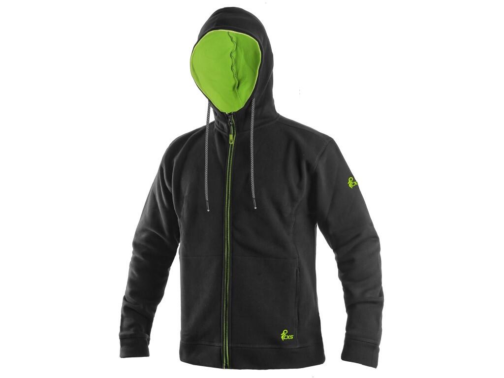 Sweatshirt CXS HARRISON: Men’s sweatshirt with zipper, waist and sleeves with cuff, side pockets with zipper, reflective strings. Final silicon wash which gives durable softness,…