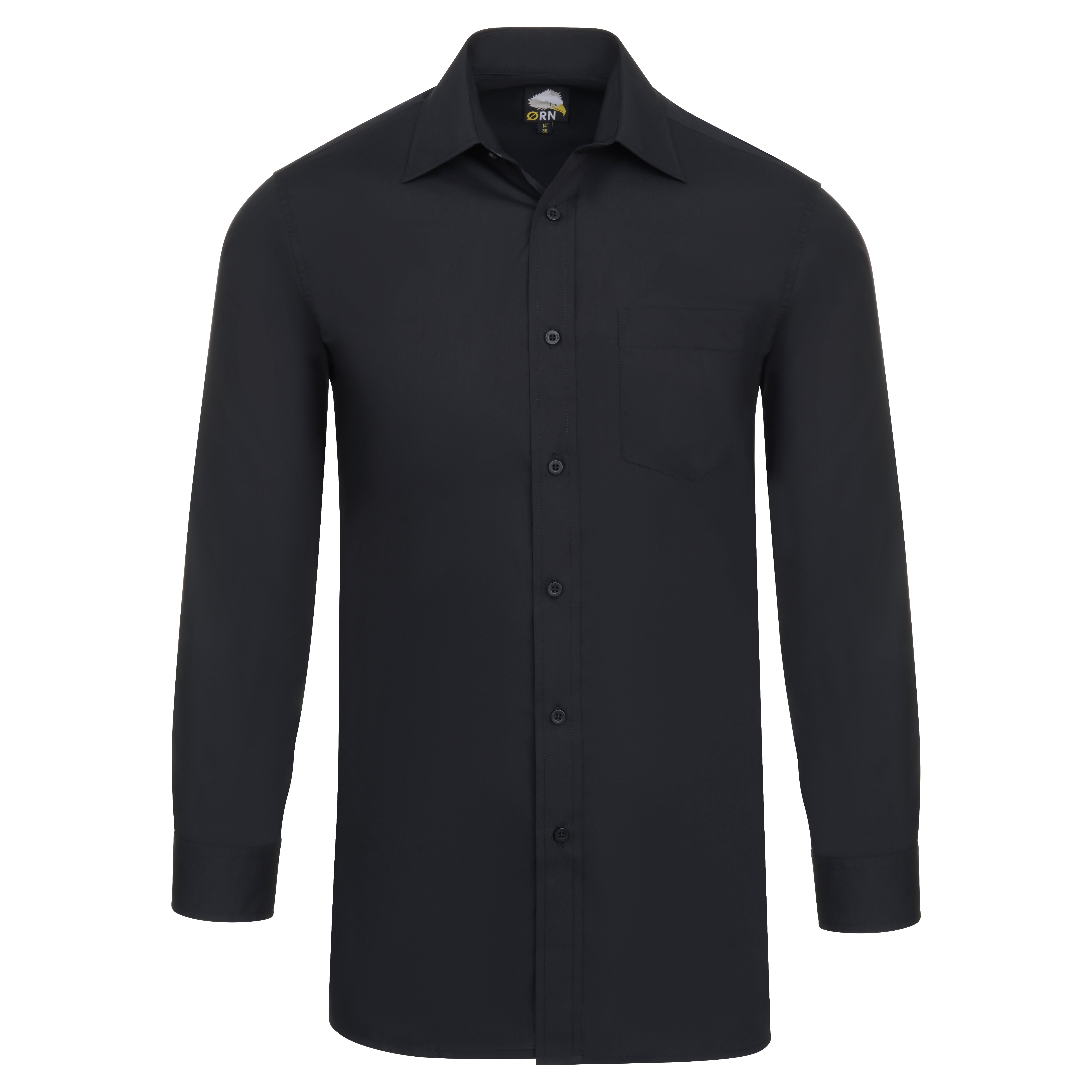 The Essential L/S Shirt Black Front