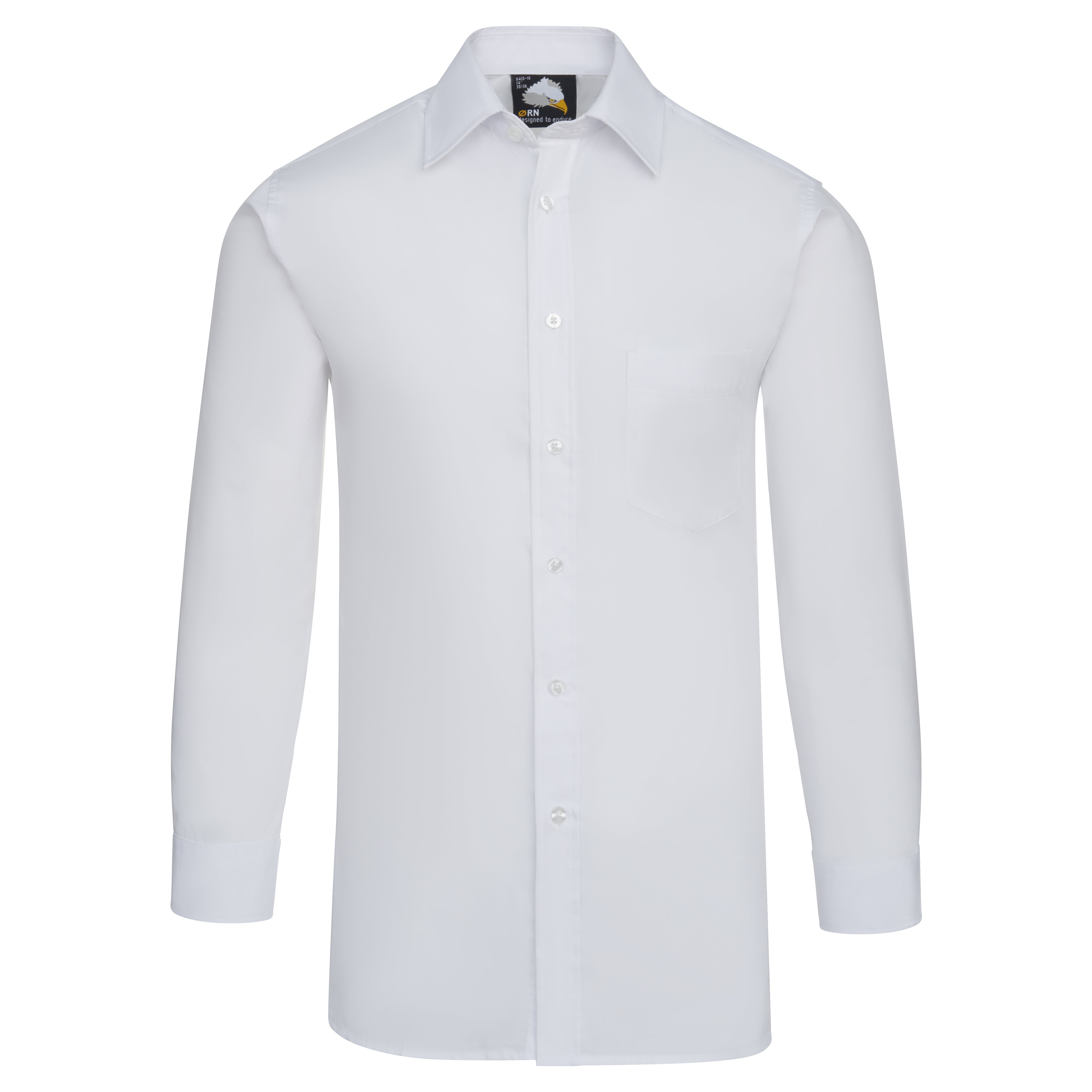 The Essential L/S Shirt White Front