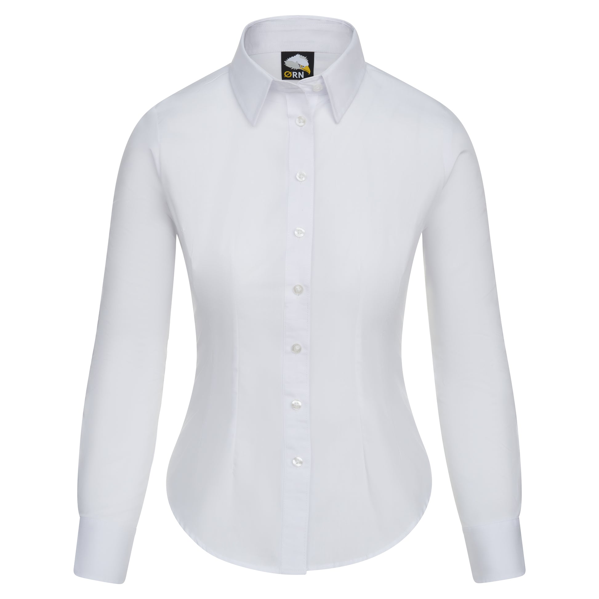 The Essential L/S Blouse White Front