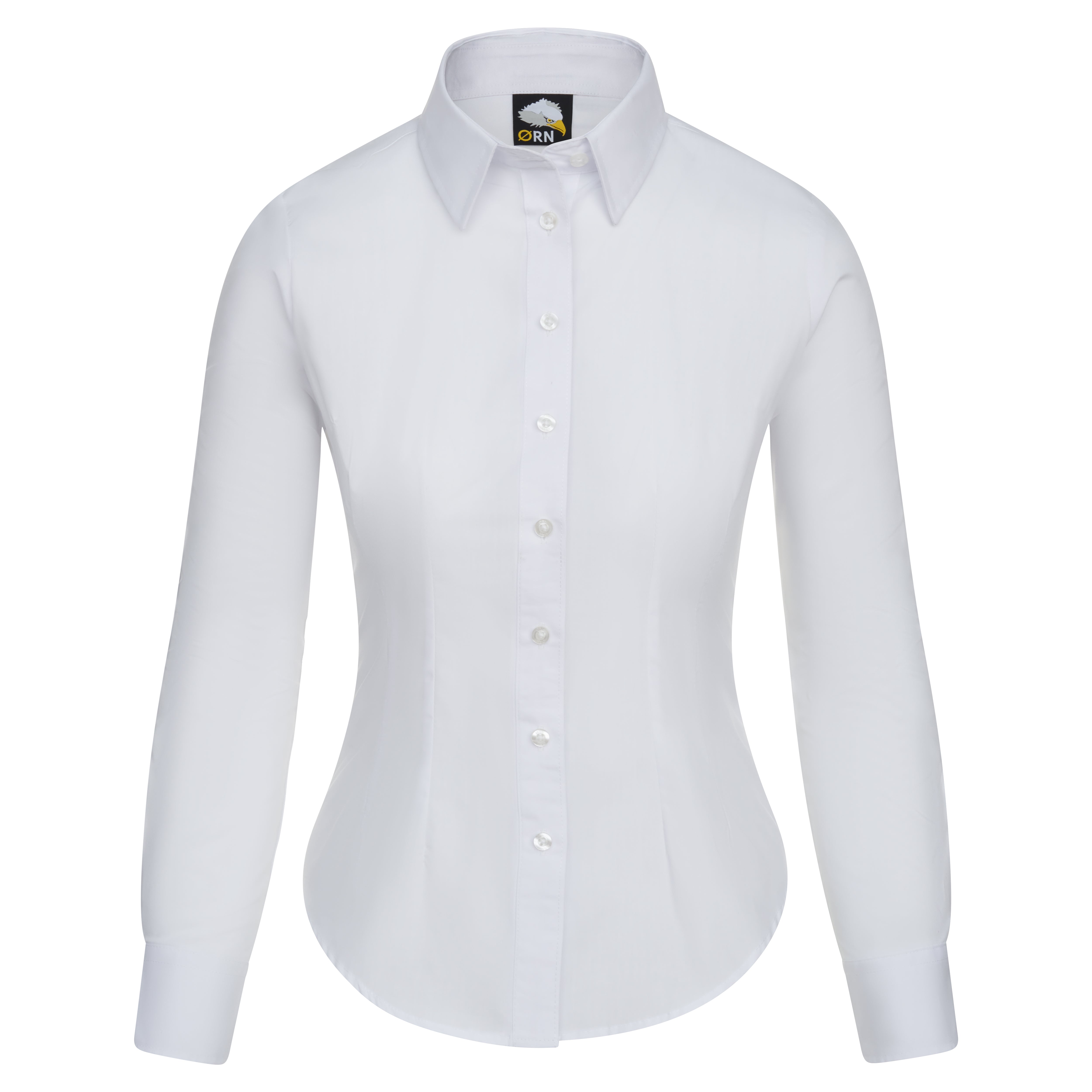 The Essential L/S Blouse White Front