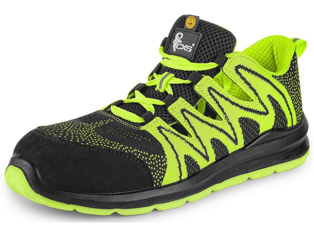 Low footwear CXS TEXLINE OLIB S1P ESD: Low footwear, textile, reflective accessories. Material: 1,8 - 2,0 mm polyester upper washable up to 30°C, reinforced microfibre overcap, 3-…