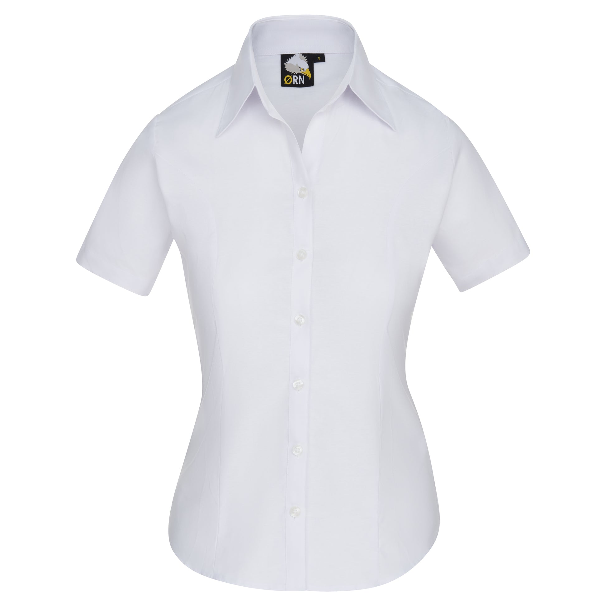 The Classic Ladies Oxford S/S Blouse White Front