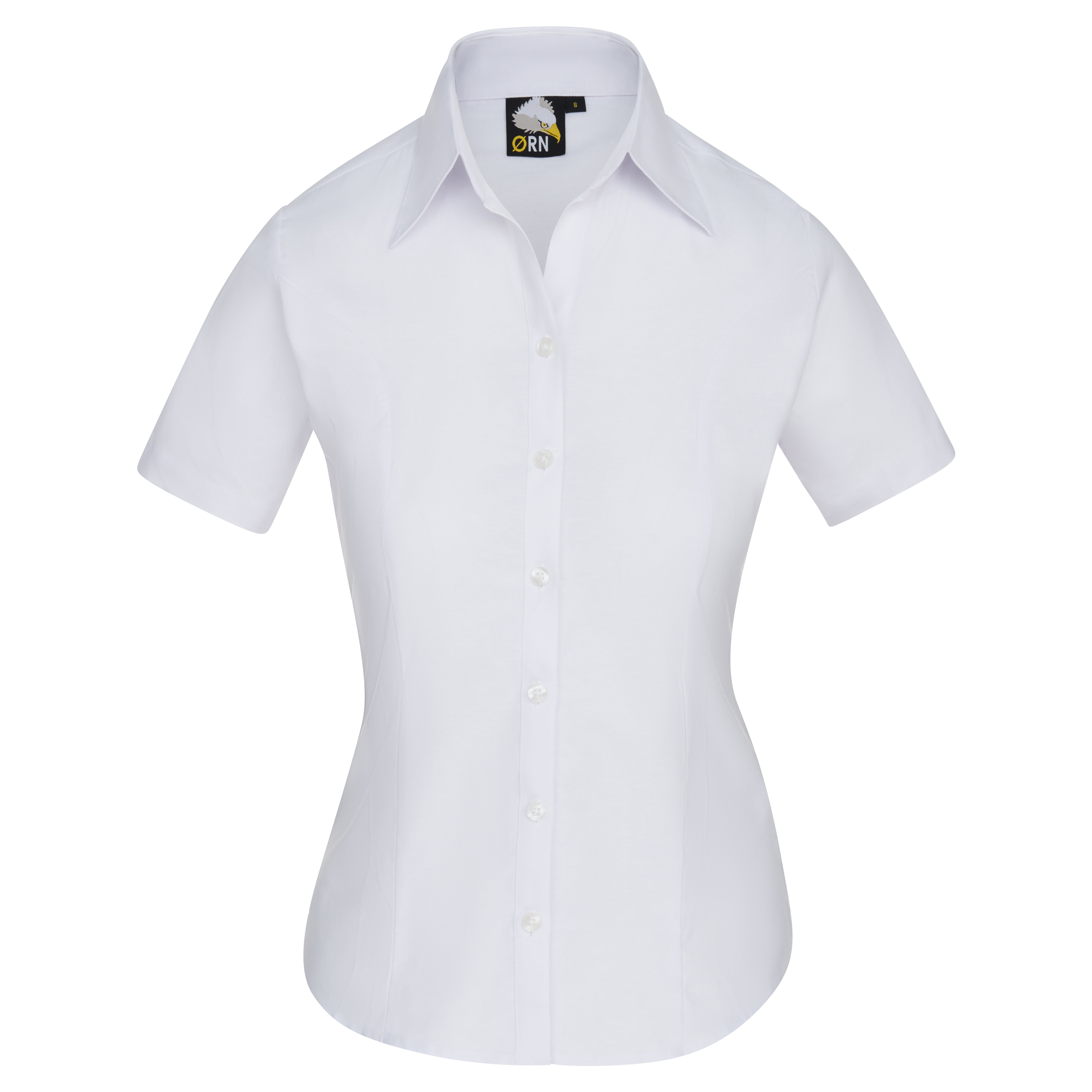 The Classic Ladies Oxford S/S Blouse White Front