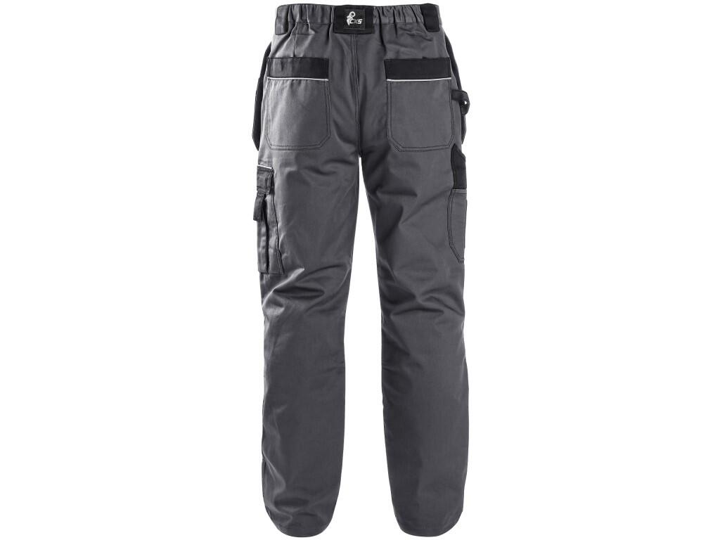 Trousers CXS ORION TEODOR PLUS: Men’s working trousers, waist with belt loops and elastic band in the back, front hanging pockets for tools with possibility to insert into the poc…