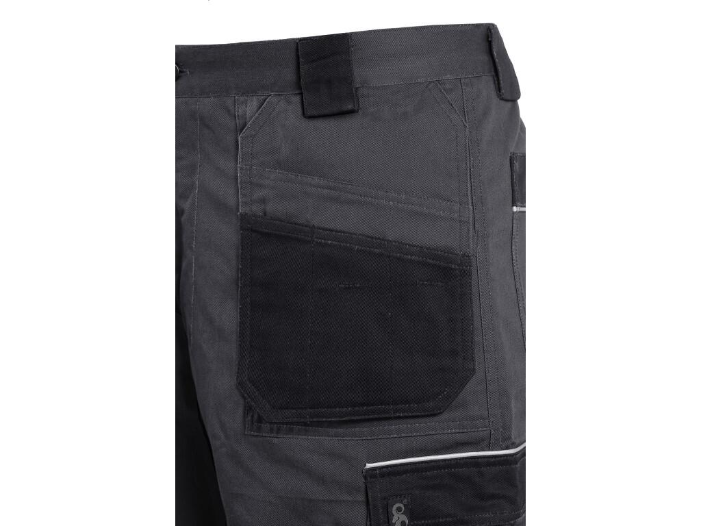 Trousers CXS ORION TEODOR PLUS: Men’s working trousers, waist with belt loops and elastic band in the back, front hanging pockets for tools with possibility to insert into the poc…