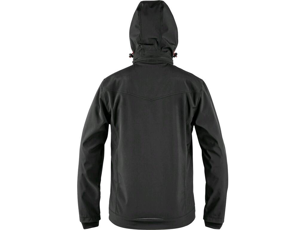 Jacket CXS LAVAL: Men’s softshell jacket with detachable hood, water-resistant and windproof, zipper fastening, underarm ventilation, sleeves with inner cuffs, tightening at the b…