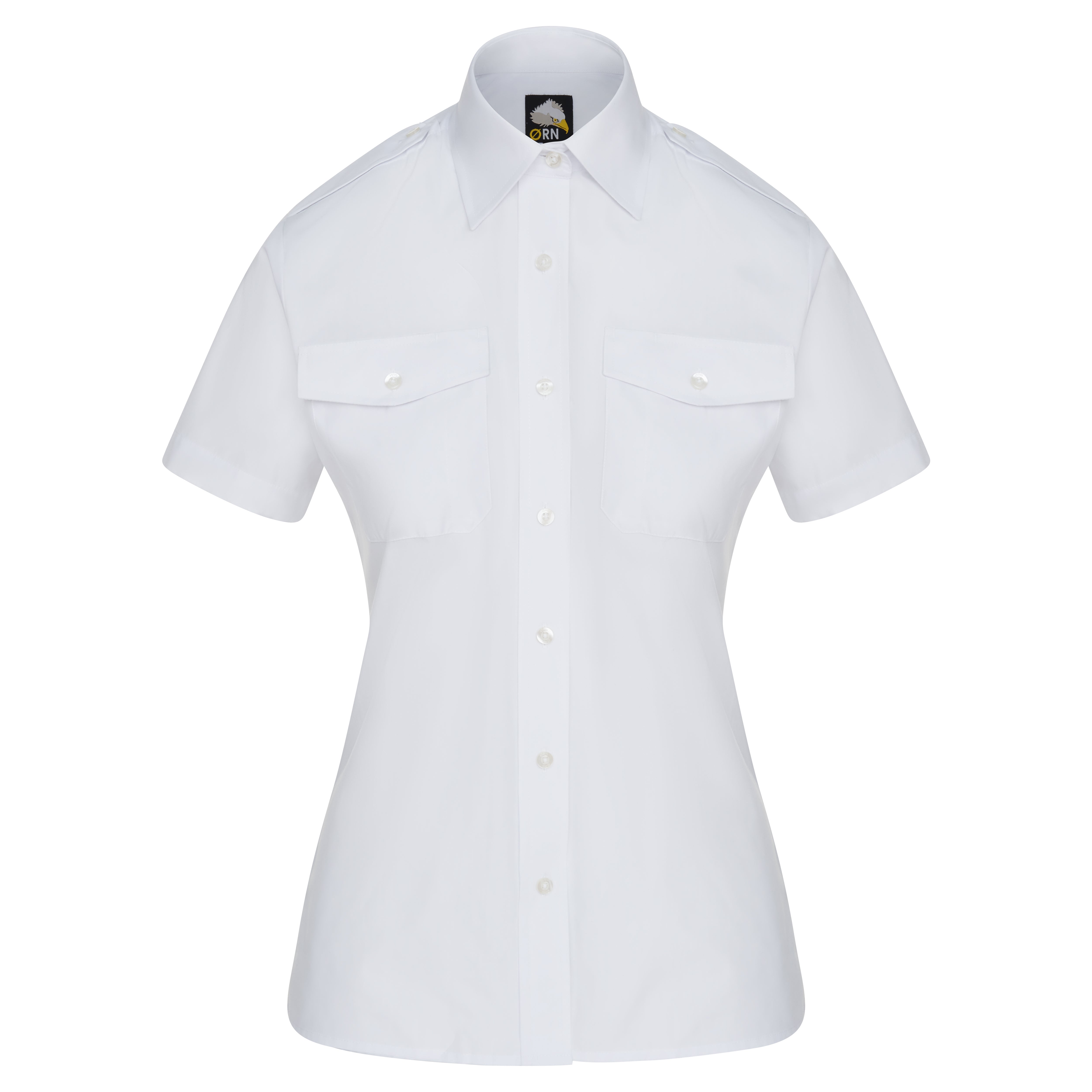 The Classic S/S Pilot Blouse White Front