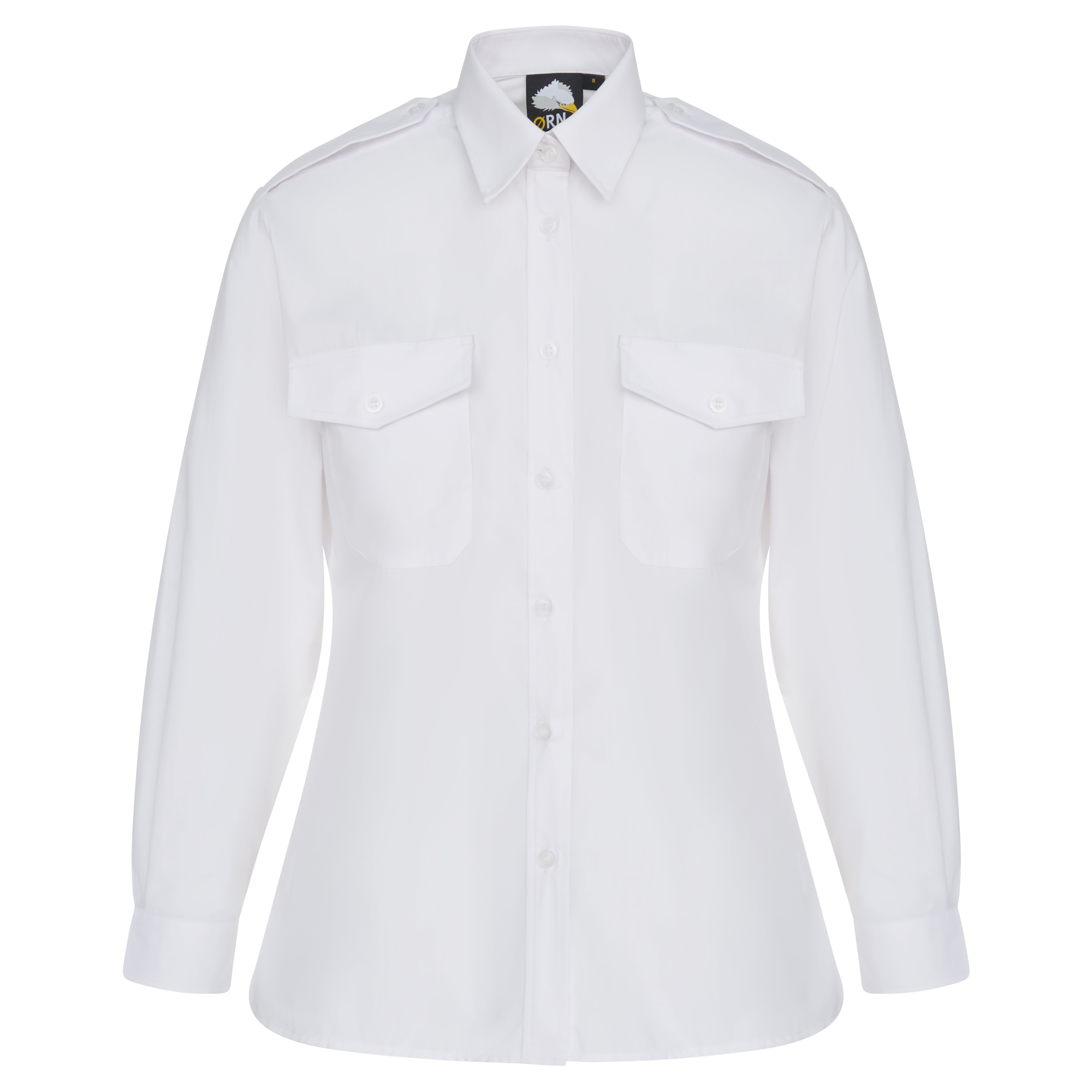 The Classic L/S Pilot Blouse White Front
