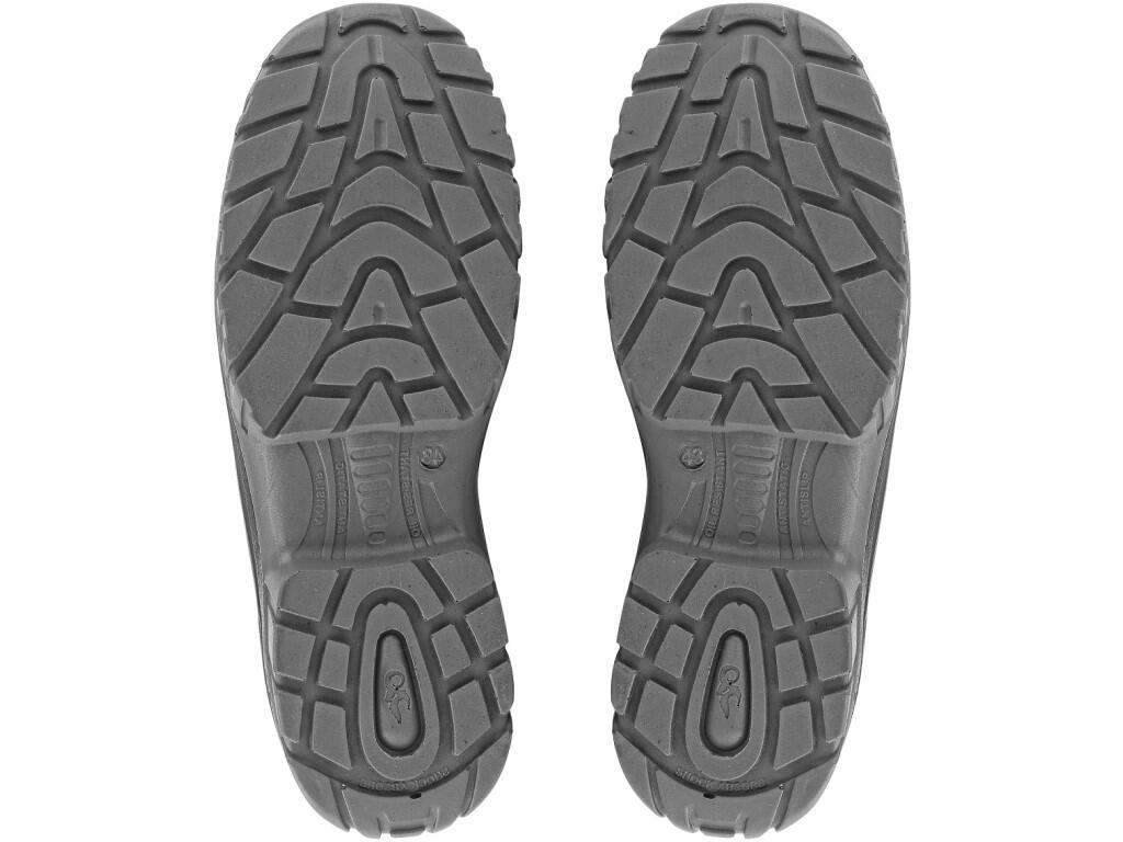 Low footwear CXS UNIVERSE COMET S3S: Safety low footwear, leather, with plastic toe cap and Dyna-Flex® midsole, reflective accessories. Material: upper made of 1,6 - 1,8 mm split…