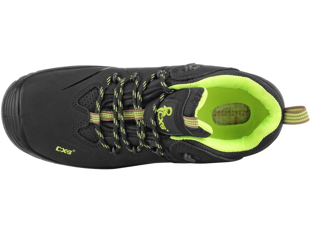 Low footwear CXS UNIVERSE COMET S3S: Safety low footwear, leather, with plastic toe cap and Dyna-Flex® midsole, reflective accessories. Material: upper made of 1,6 - 1,8 mm split…