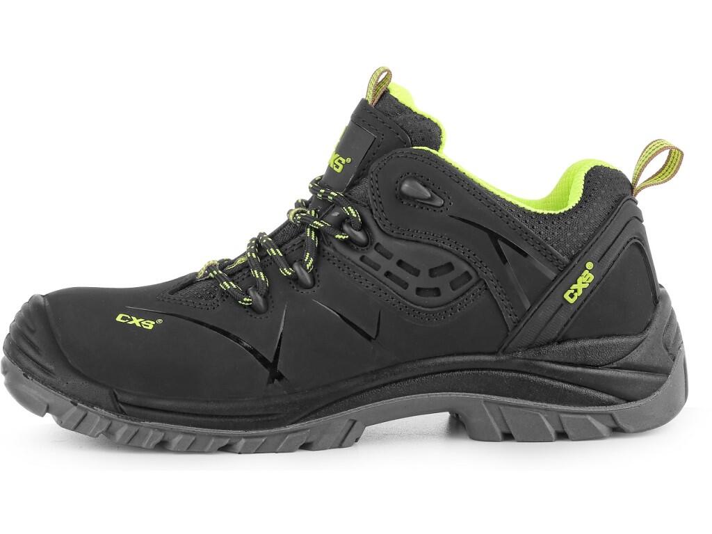 Low footwear CXS UNIVERSE COMET S3S: Safety low footwear, leather, with plastic toe cap and Dyna-Flex® midsole, reflective accessories. Material: upper made of 1,6 - 1,8 mm split…