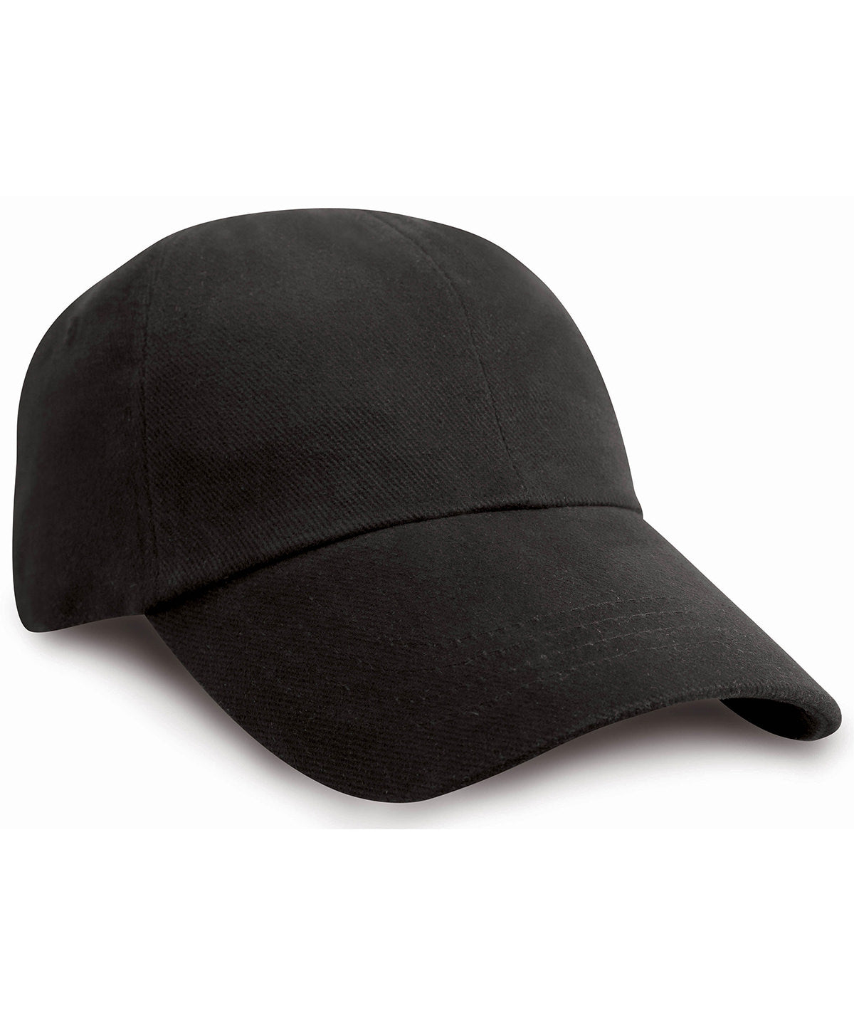 Junior low-profile heavy brushed cotton cap with sandwich peak