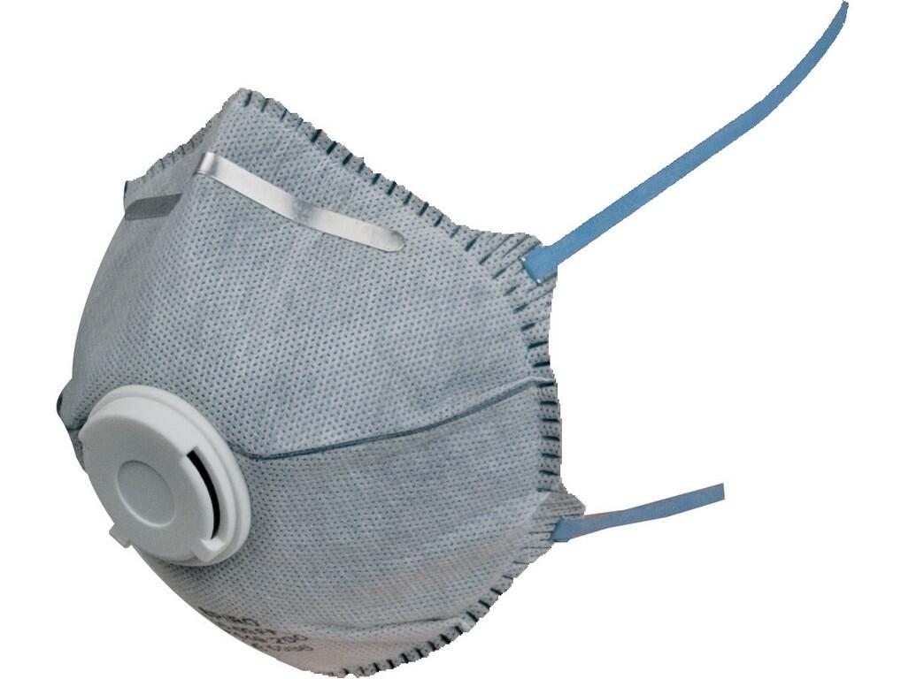 Particulate respirator SPIRO P2: Class FFP2 filtering half-face mask provides protection against solid and liquid aerosols in concentrations up to 12 x PEL. It is a foldable respi…
