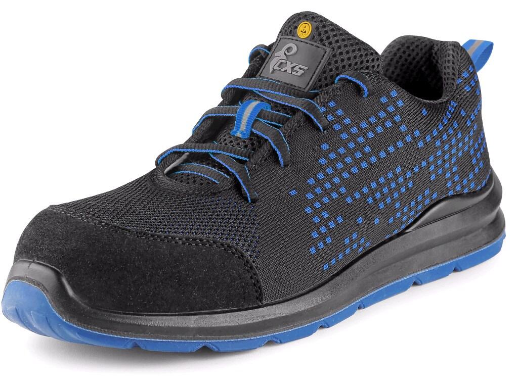 Low footwear CXS TEXLINE SILBA S1P ESD: Low safety footwear, ESD, textile, with composite toe cap and Dyna-Flex® midsole, reflective accessories. Material: 1,8 - 2,0 mm polyester…