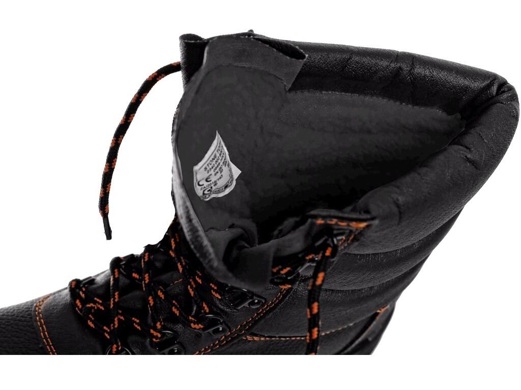 Shank footwear CXS STONE TOPAZ S3: Shank footwear, winter, leather with steel toe cap and steel insole, reflective accessories. Material: 1,6 - 1,8 mm cow hydrophobic split emboss…