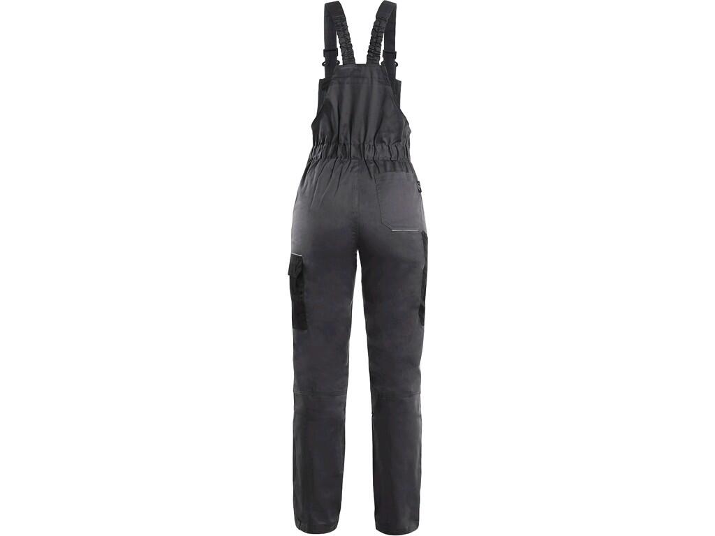 Bibpants CXS PHOENIX HEKATE: Ladies’ working trousers with bib, made of lightweight material, bib flap pocket, front pockets, side flap pocket, tape/folding measure pocket, back s…