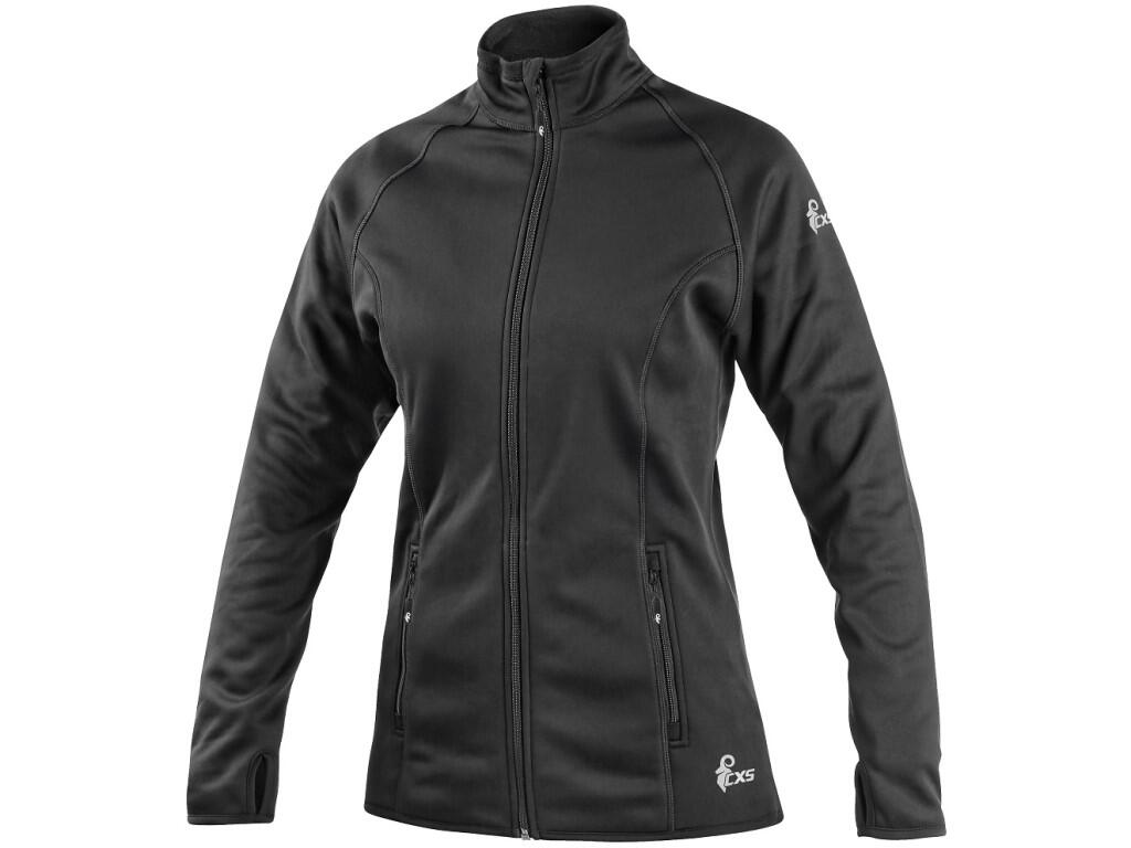 Sweatshirt CXS TORONTO: Ladies’ zip-up sweatshirt with a fleece collar and coordinated stitching combines a comfortable, tailored fit with highly stretchable and breathable FlexiS…