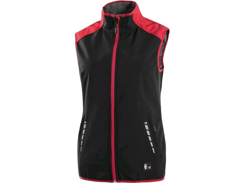 Vest CXS HEBRON: Men ́s softshell vest with zipper fastening, chest zipper pocket, 2 side zipper pockets, bottom to the elastic band, TPU membrane, water resistant material up to…