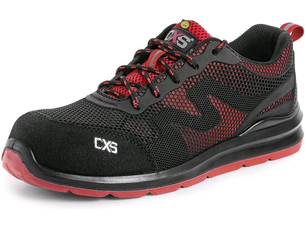 Low footwear CXS ISLAND PAROS S1P ESD: Safety low footwear, ESD, with composite toe cap and Dyna-Flex® midsole, reflective elements. Material: combined upper made of durable KPU m…