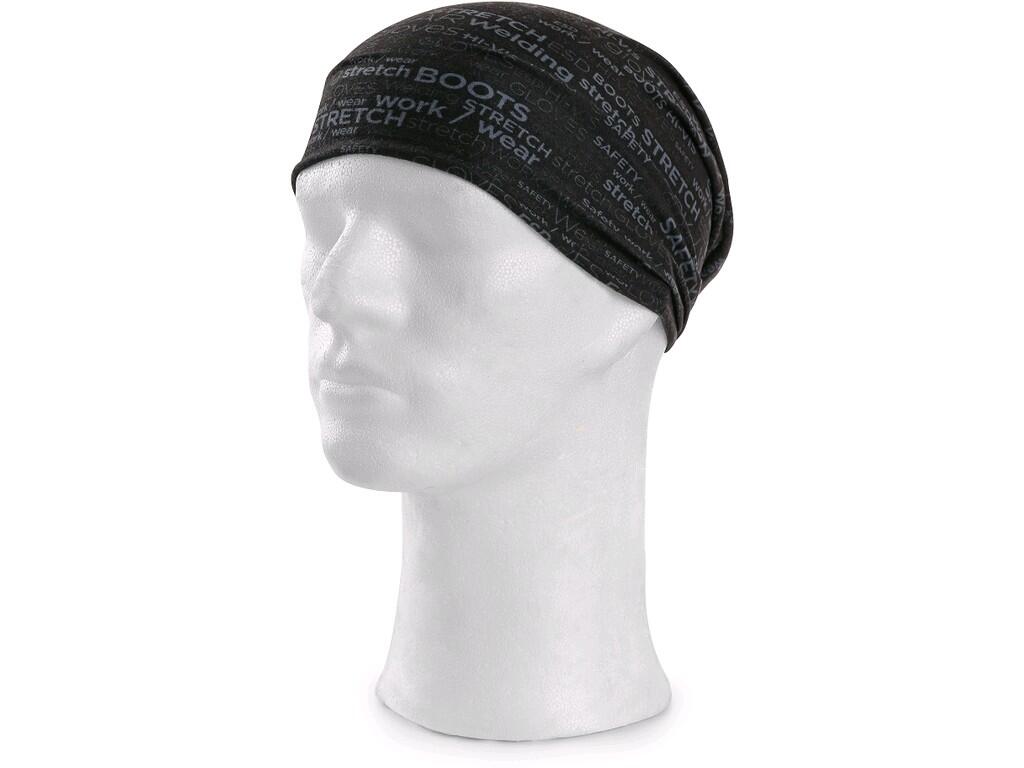 Multifunctional scarf CXS DARREN: Multifunctional tubular scarf with commercial printing, 9 different usage.