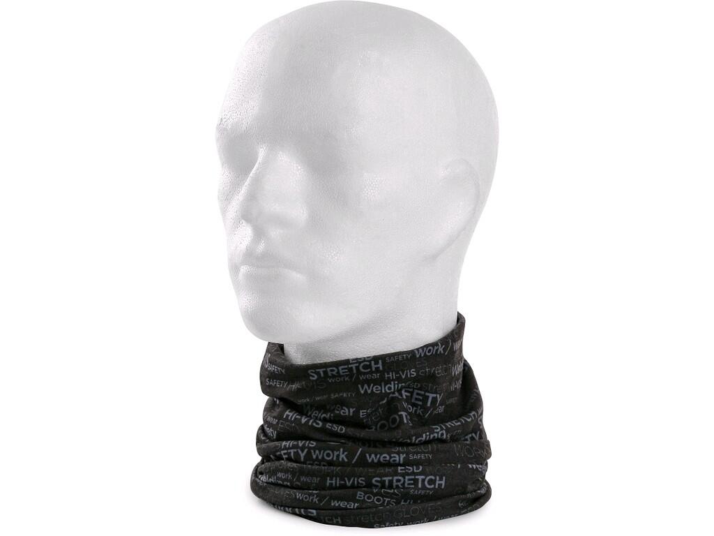 Multifunctional scarf CXS DARREN: Multifunctional tubular scarf with commercial printing, 9 different usage.