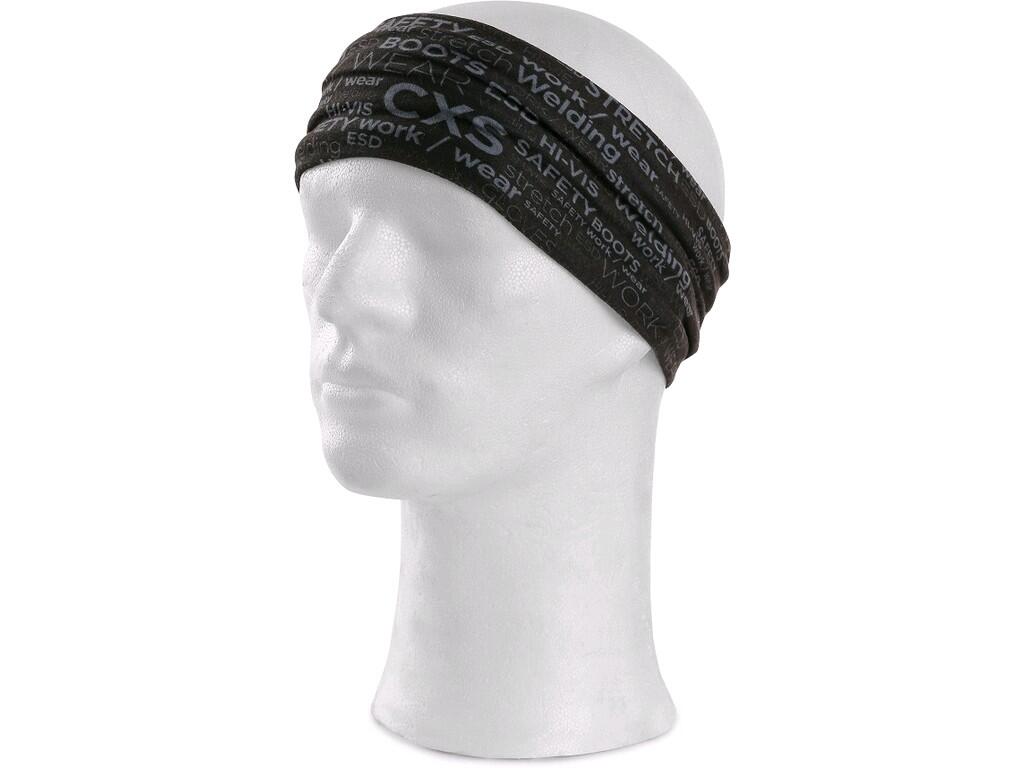 Multifunctional scarf CXS DARREN: Multifunctional tubular scarf with commercial printing, 9 different usage.