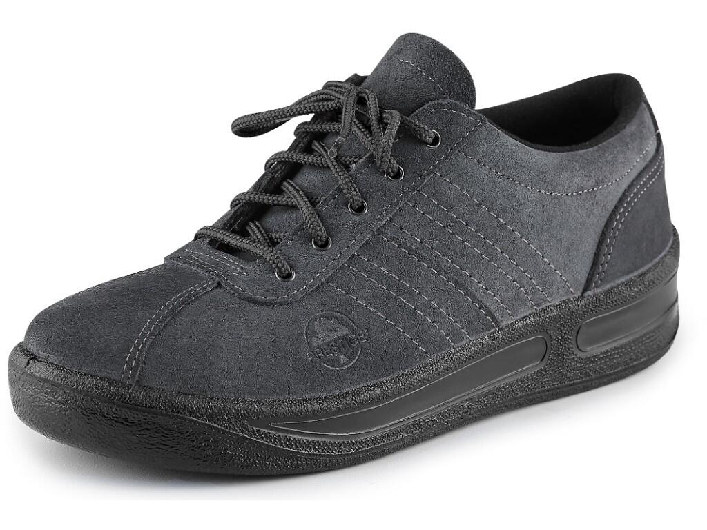 Low footwear PRESTIGE AIR M20030: Low leather footwear for work and leisure. Material: upper made of soft Italian suede, ie hairy cowhide, which has a hydrophobic treatment for a…