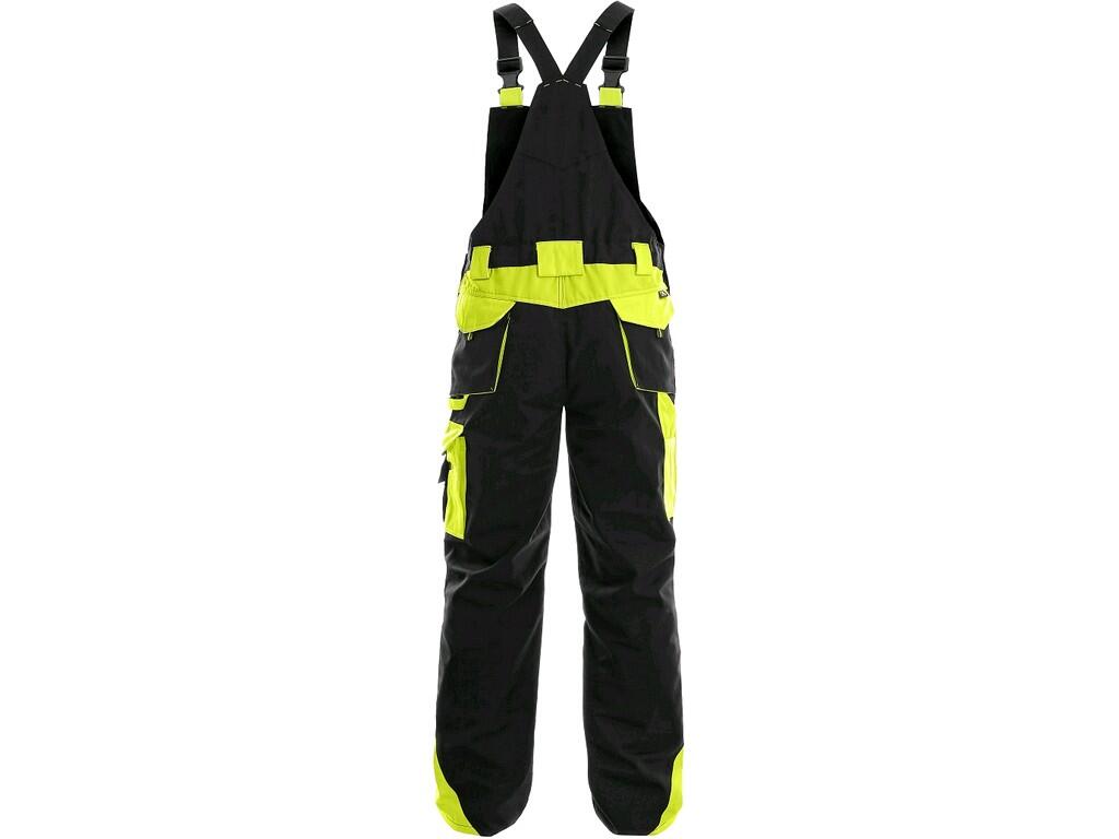 Bib pants CXS SIRIUS BRIGHTON: Men ́s working bib pants - shortened version for height 170-176 cm. Bib flap pocket, waist with belt loops, rubber with button for size adjustment a…