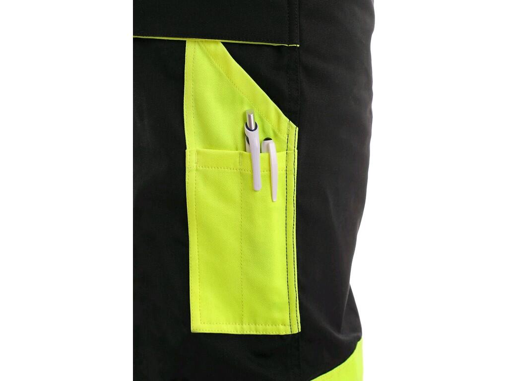 Bib pants CXS SIRIUS BRIGHTON: Men ́s working bib pants - shortened version for height 170-176 cm. Bib flap pocket, waist with belt loops, rubber with button for size adjustment a…
