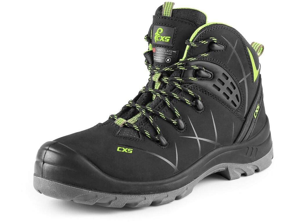 Ankle footwear CXS UNIVERSE SATELLITE S3: Safety ankle footwear with Thinsulate insulation (grammage 200g), plastic toe cap and Dyna-Flex® midsole, reflective accessories. Materia…