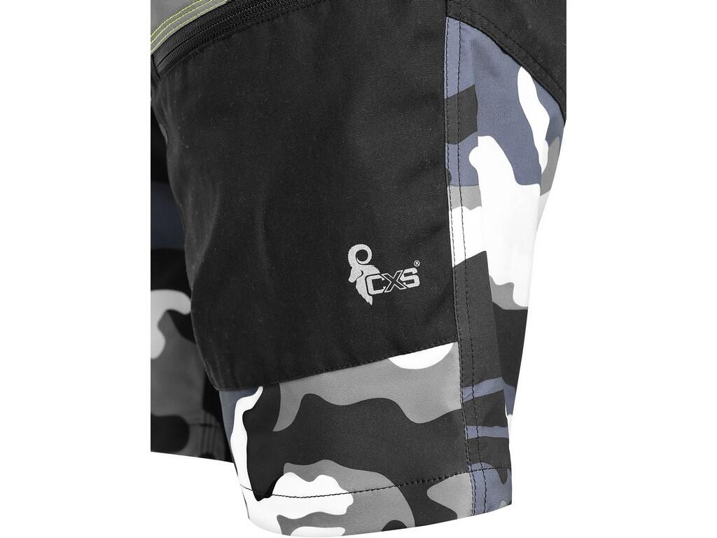 Shorts CXS DIXON: Men’s lightweight leisure shorts. Waist with side elastic bands, belt loops, 4 front pockets, back zipper pocket, reflective logo on the leg, inner waist with an…