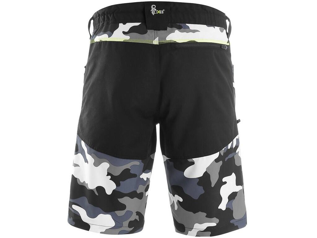 Shorts CXS DIXON: Men’s lightweight leisure shorts. Waist with side elastic bands, belt loops, 4 front pockets, back zipper pocket, reflective logo on the leg, inner waist with an…