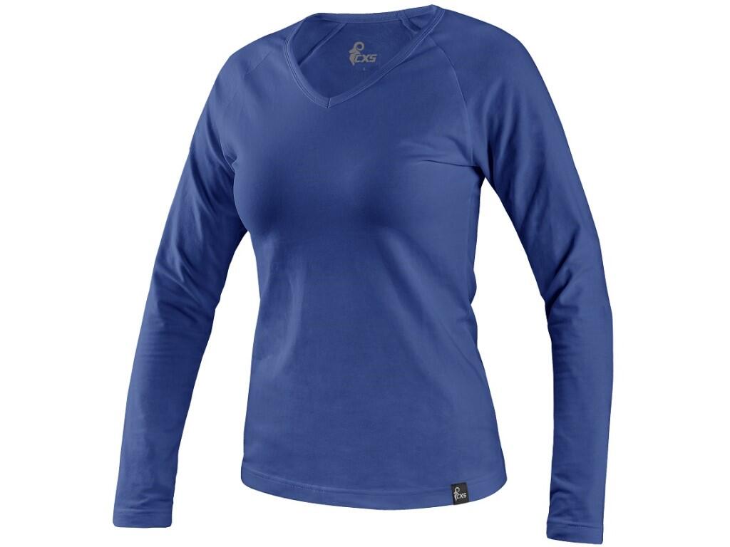 T-shirt CXS MARY: Ladies’ T-shirt, V-neck. Long raglan cut sleeve. Cut accentuates the feminine figure. Elastane ensures elasticity and long-term keeping shape. Final silicon wash…