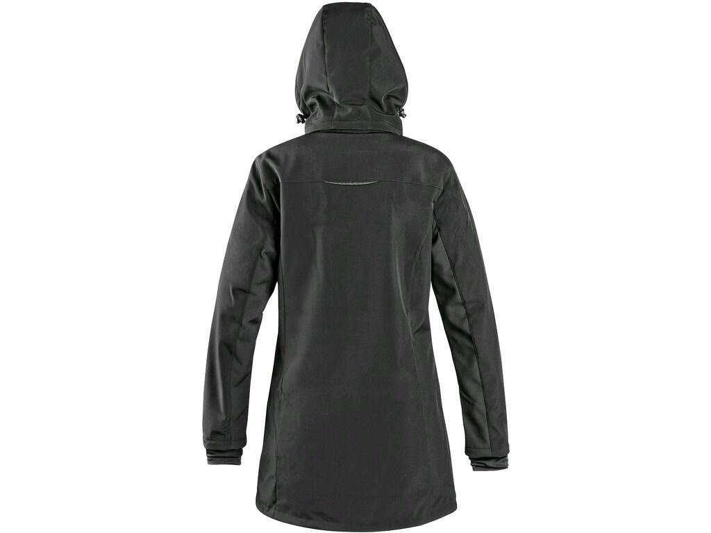 Coat CXS ORLEANS: Ladies’ softshell coat with detachable hood, water-resistant and windproof, zipper fastening, sleeves with inner cuffs, tightening at the bottom, bottom zipper p…