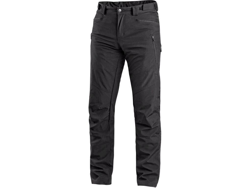 Trousers CXS AKRON: Men’s outdoor softshell trousers, flexible waist with adjustable size, belt loops, 4 front pockets, back zipper pocket, ventilation on thighs and back knee par…