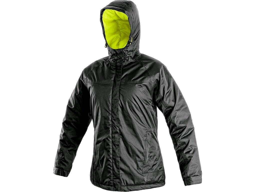 Jacket CXS KENOVA: Ladies’ padded jacket, water-resistant and windproof, fixed hood, sleeves with regulated wristband, bottom zipper pockets, reflective accessories, tightening at…