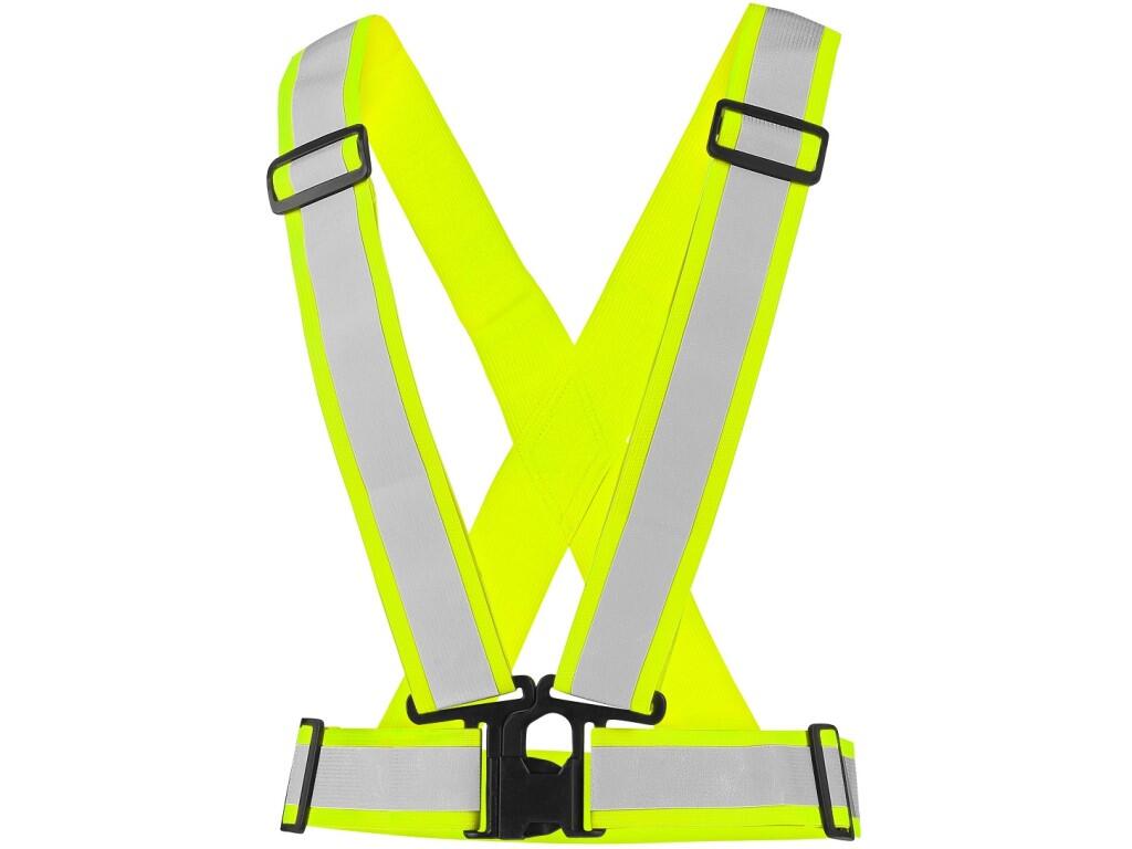 Reflective elastic CXS CROSS BELT: Elastic cross with reflective strips 3 cm wide. Retractable buckles allow individual adjustment of length and width. Fastening at the centre wit…