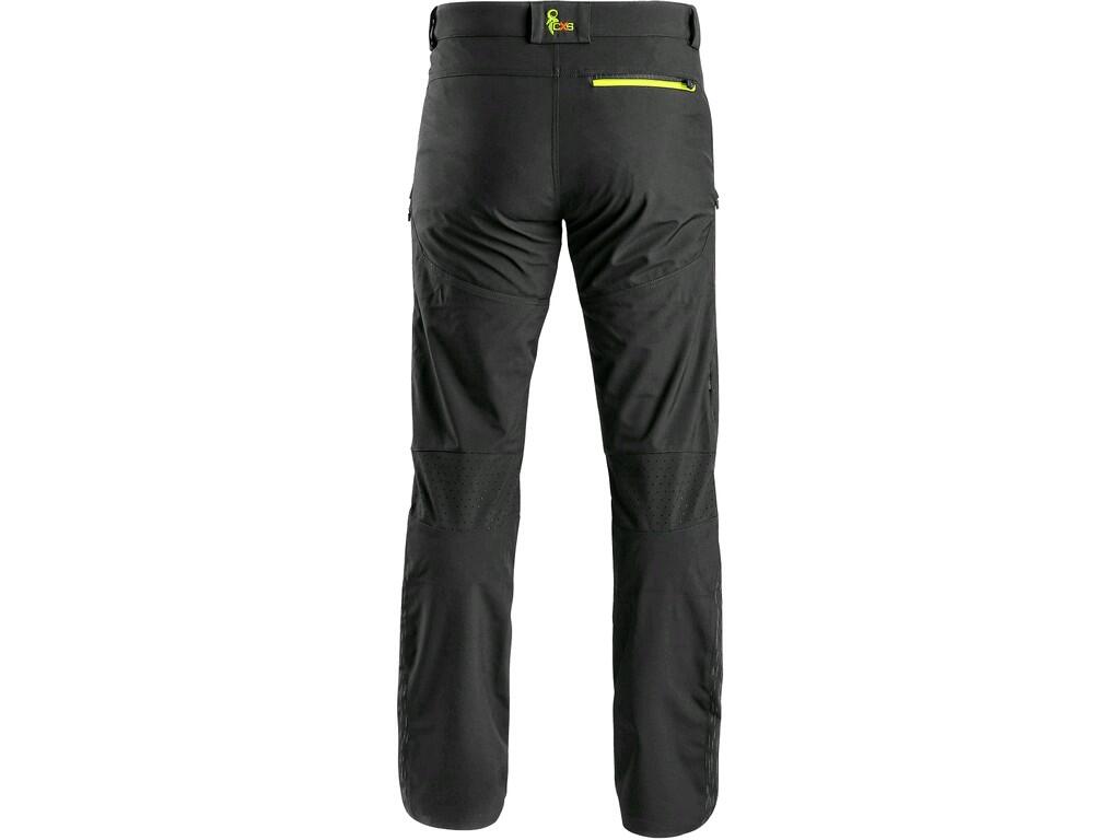Trousers CXS AKRON: Men’s outdoor softshell trousers, flexible waist with adjustable size, belt loops, 4 front pockets, back zipper pocket, ventilation on thighs and back knee par…