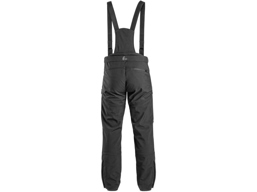 Trousers CXS TRENTON: Men’s outdoor softshell trousers, detachable braces with size adjustment, flexible waist with adjustable size, 2 front zipper pockets, back zipper pocket, ve…