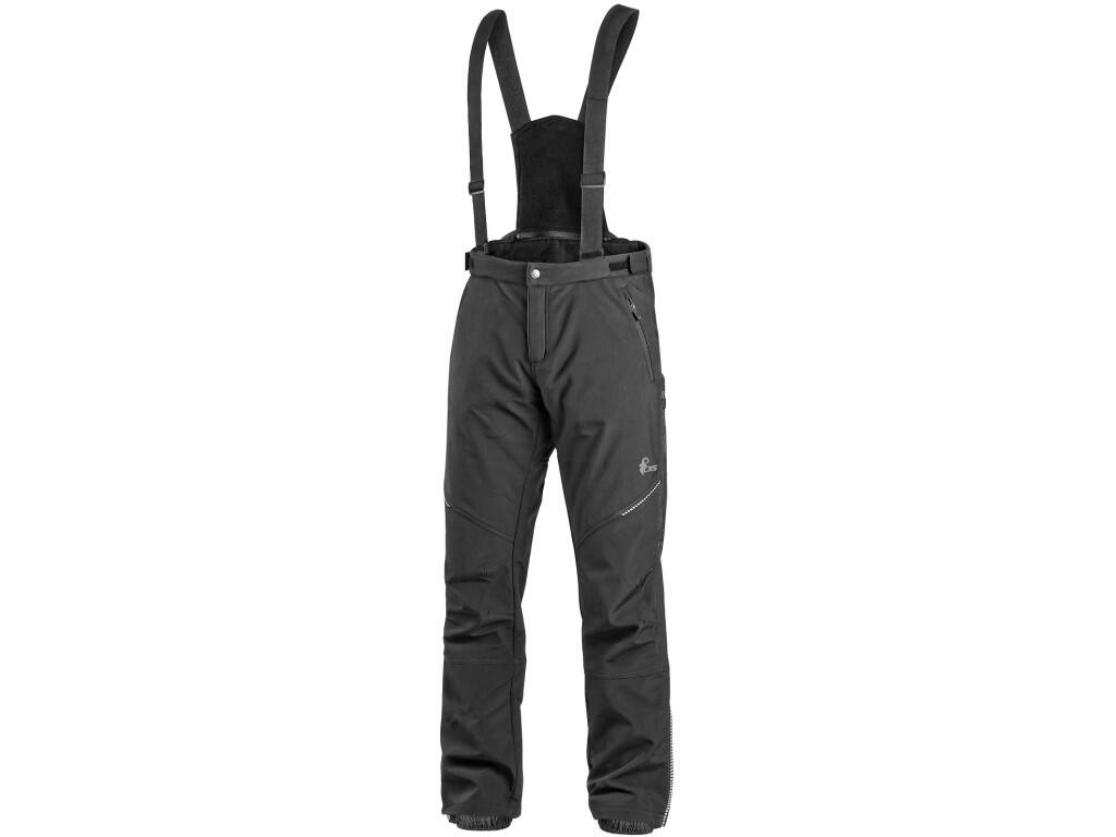 Trousers CXS TRENTON: Men’s outdoor softshell trousers, detachable braces with size adjustment, flexible waist with adjustable size, 2 front zipper pockets, back zipper pocket, ve…