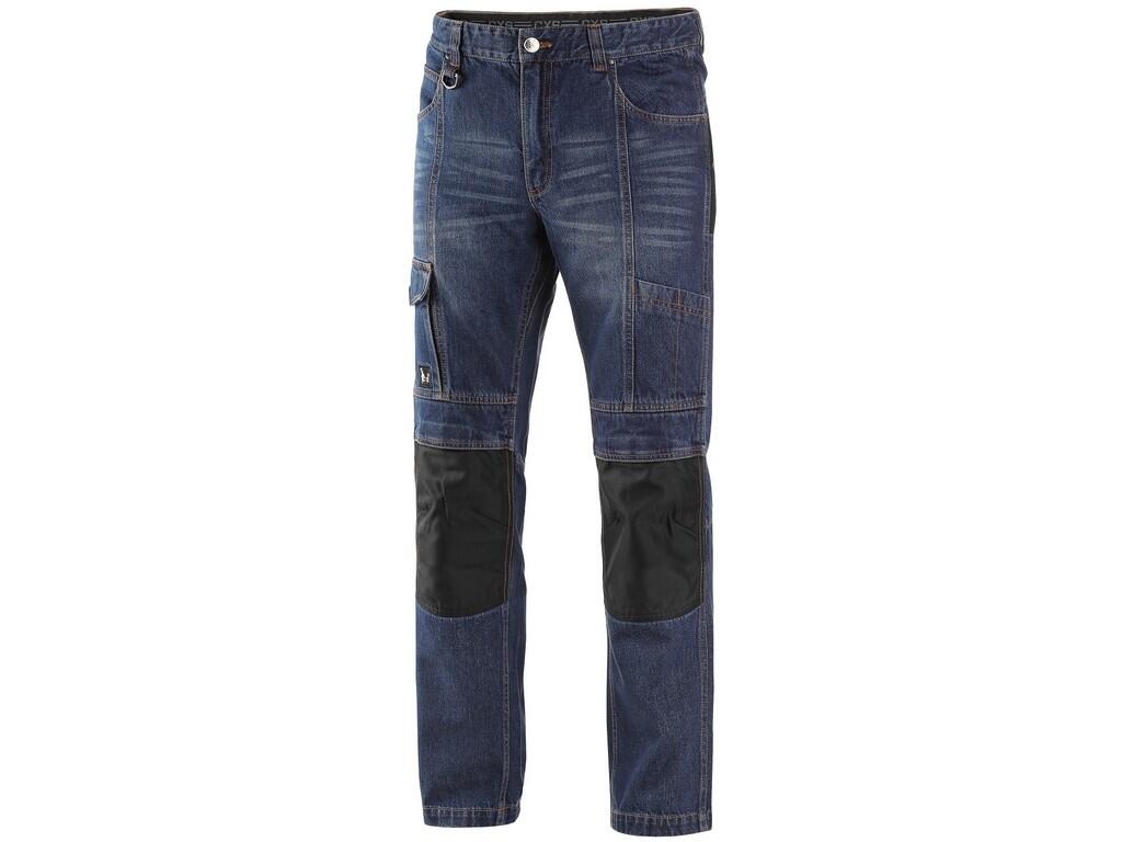Jeans CXS Nimes: Men’s jeans, waist with belt loops and plastic eyelet, inner waist with antislip rubber tape, 2 front pockets, 2 back pockets made of CORDURA, side multifunctiona…