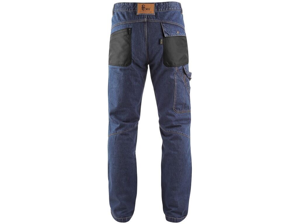 Jeans CXS Nimes: Men’s jeans, waist with belt loops and plastic eyelet, inner waist with antislip rubber tape, 2 front pockets, 2 back pockets made of CORDURA, side multifunctiona…