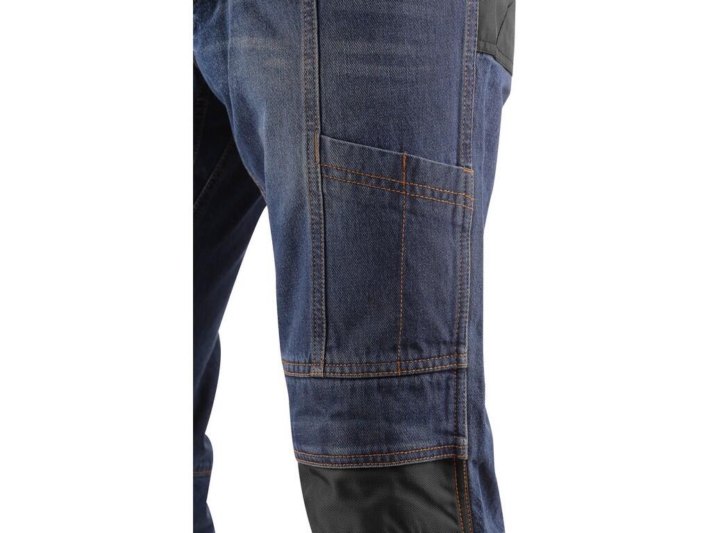 Jeans CXS Nimes: Men’s jeans, waist with belt loops and plastic eyelet, inner waist with antislip rubber tape, 2 front pockets, 2 back pockets made of CORDURA, side multifunctiona…