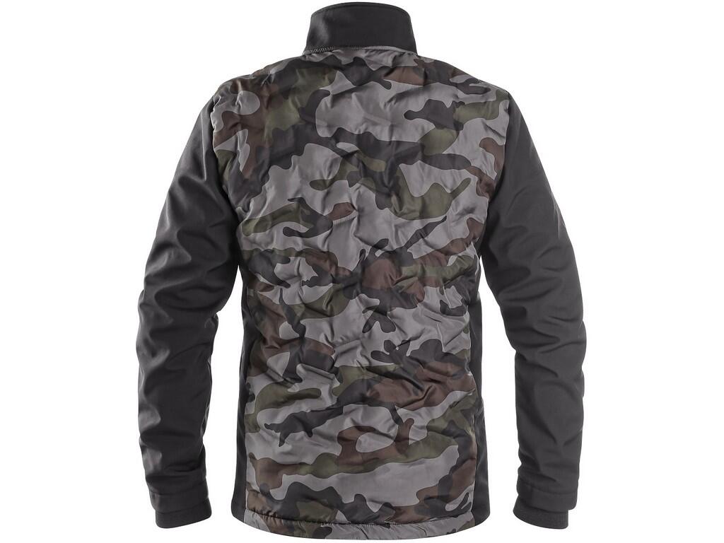 Jacket CXS CAMO: Men’s jacket made of combined materials, padding at front and back part of the jacket, fleece collar, side zipper pockets, sleeves with inner cuffs, tightening at…