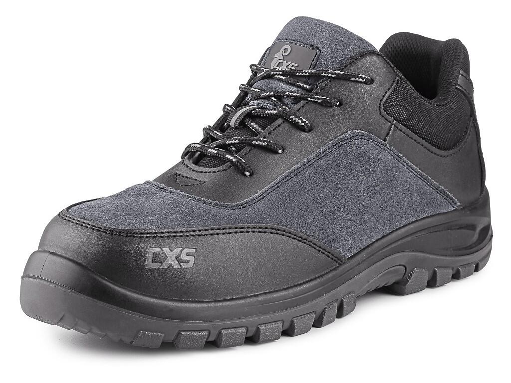 Low footwear CXS PROFIT GAIN S1P: Low safety footwear with steel toe cap and insole, leather, reflective accessories. Material: upper made of 1,4 - 1,6 mm suede leather combined w…