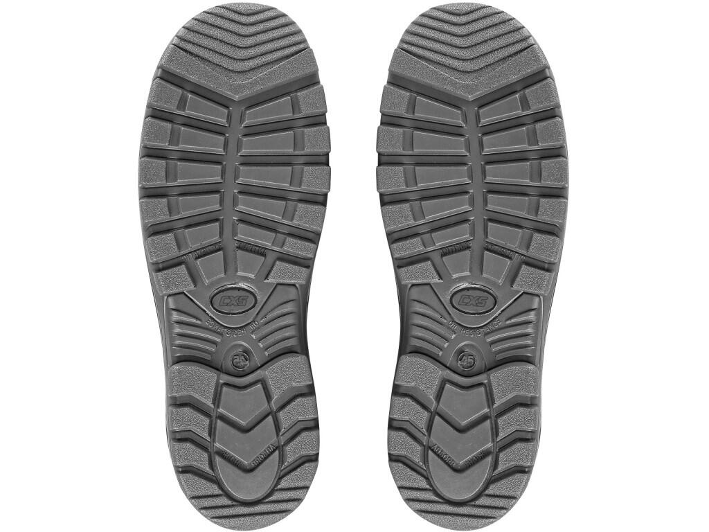 Low footwear CXS PROFIT GAIN S1P: Low safety footwear with steel toe cap and insole, leather, reflective accessories. Material: upper made of 1,4 - 1,6 mm suede leather combined w…