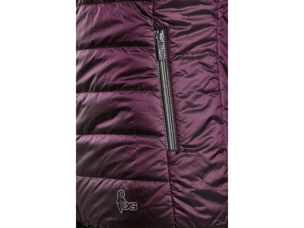 Jacket CXS OCEANIA: Dámská oboustranná zateplená bunda s kapucí a reflexními doplňky. Bunda má zapínání na zip, rukávy a spodní lem do gumičky, 2 boční kapsy na zip s reflexními d…