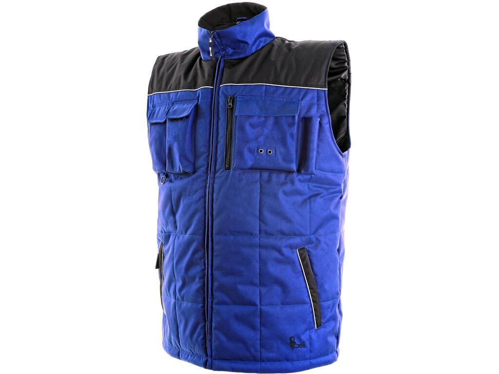 Vest CXS SEATTLE: Men’s padded vest, water-resistant with fleece collar, reflective stripes, zipper fastening, tightening on bottom part. Pockets: 2 bottom pockets with reflective…